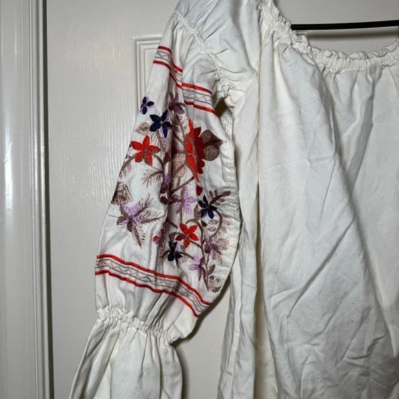 Free People White Floral Off-Shoulder Mini Dress - Picture 8 of 8